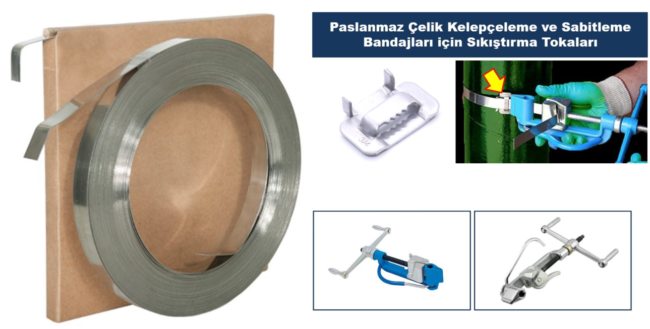 Paslanmaz Şerit Kelepçeleme Sistemleri